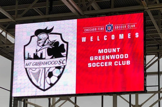 Mt. Greenwood on Toyota Park Screen
